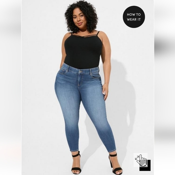 Torrid Bombshell Skinny Premium Stretch High-Rise Jean size 18R - Picture 1 of 12